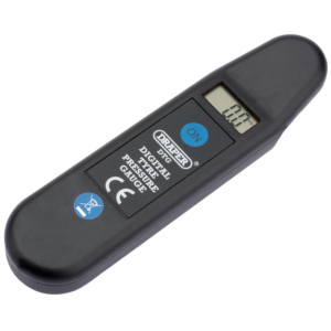 black tyre pressure gauge